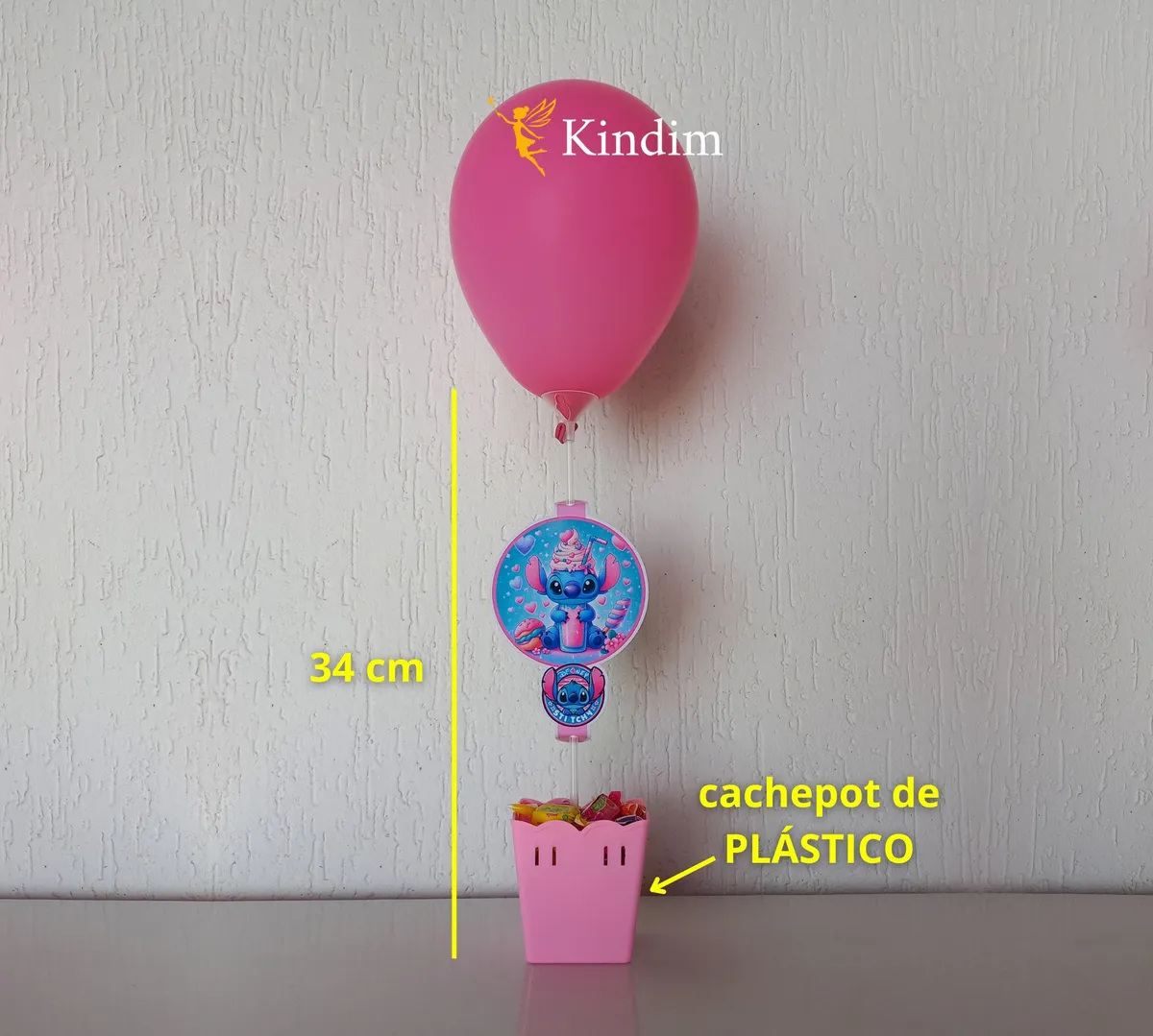 Kit 5 Centro De Mesa Festa Tema Hello Kitty-Imagem 5