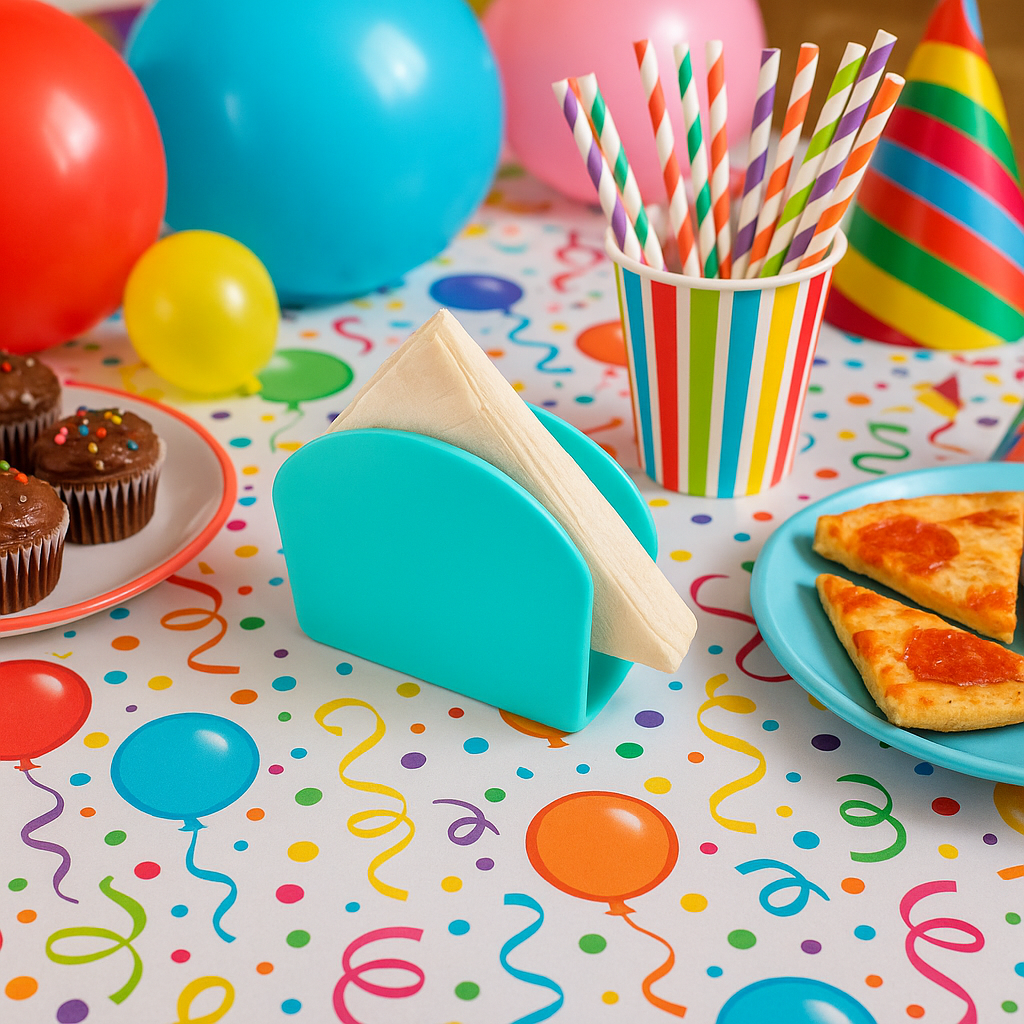 Kit 10 Porta Guardanapo Acrílico Centro De Mesa Lilás-Imagem 6