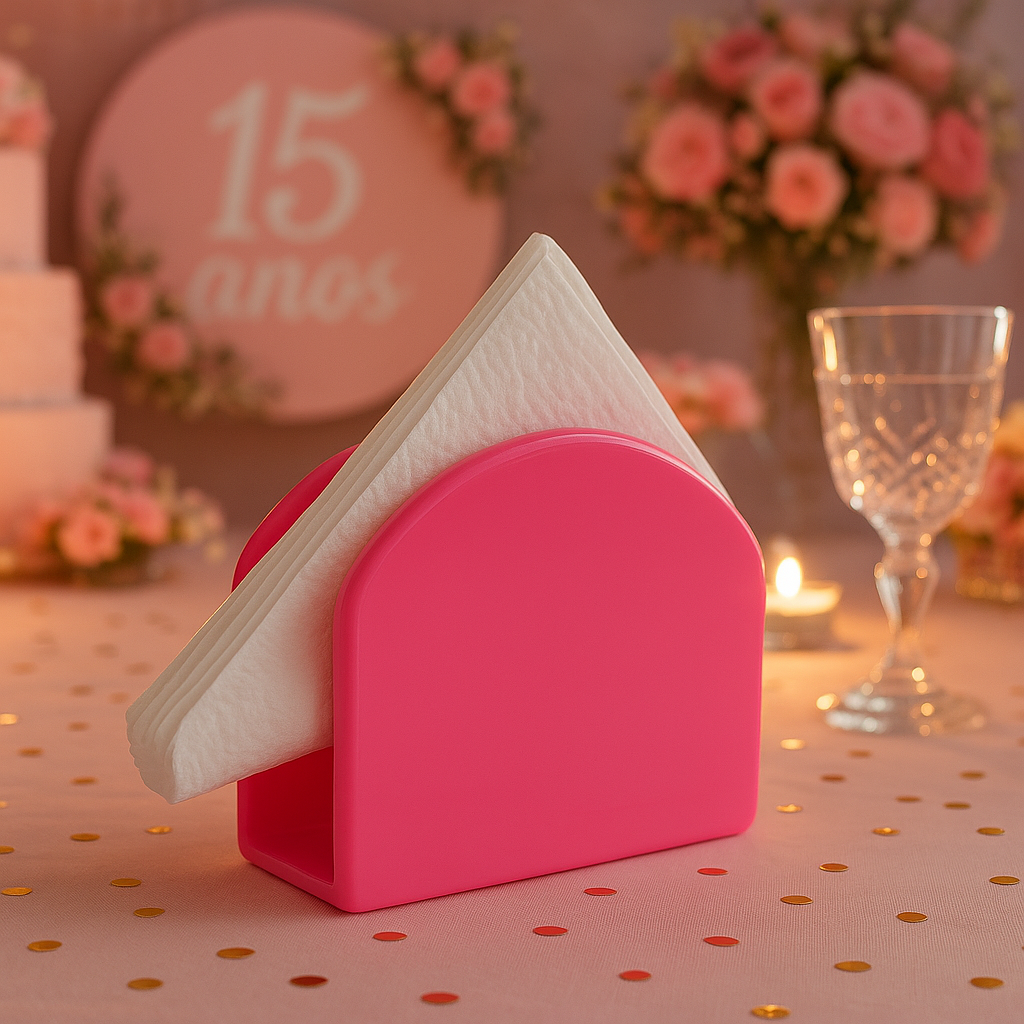 Kit 10 Porta Guardanapo Acrílico Centro De Mesa Lilás-Imagem 5