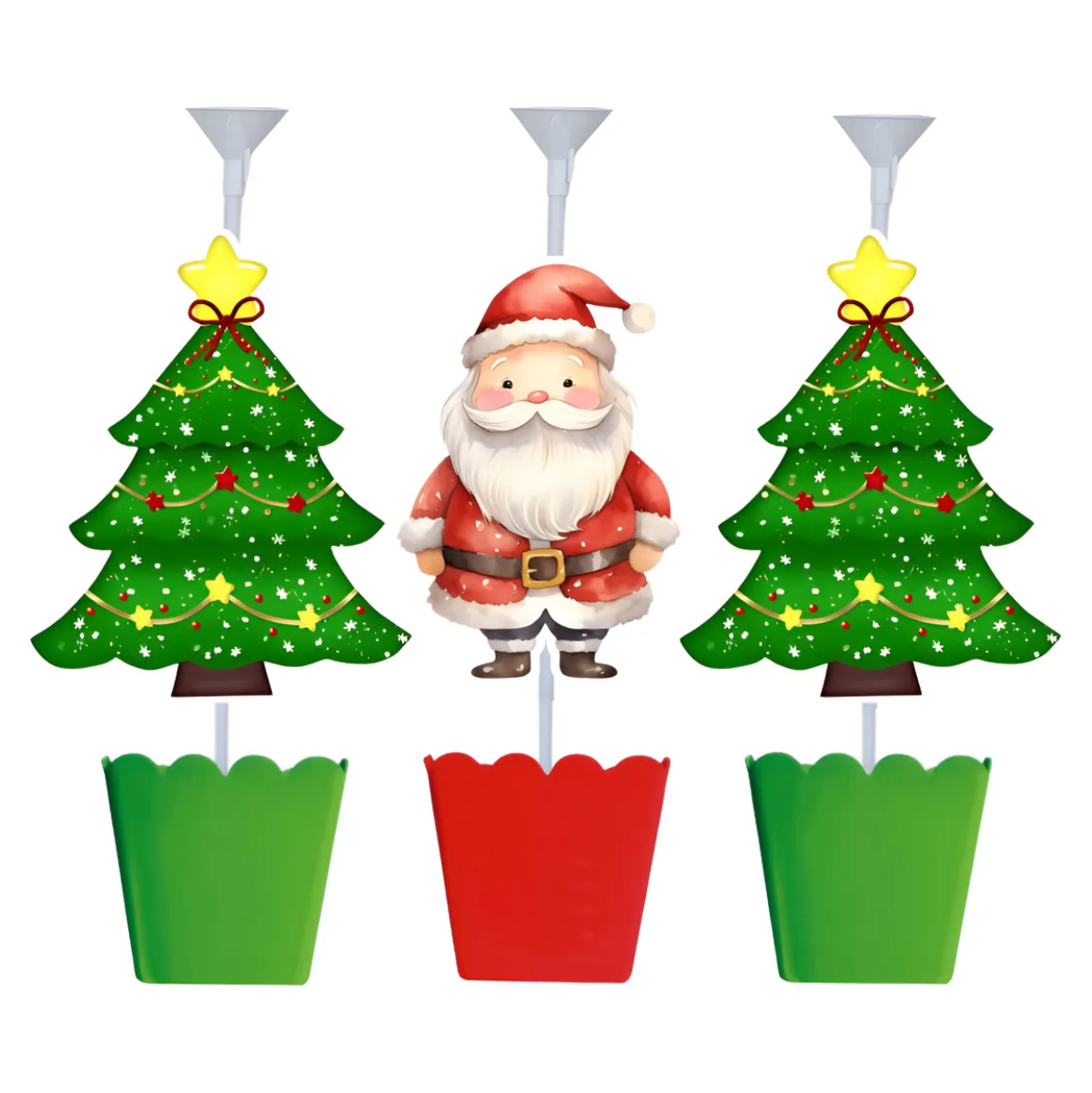 Kit 5 Centro De Mesa Natal Noel Arvore