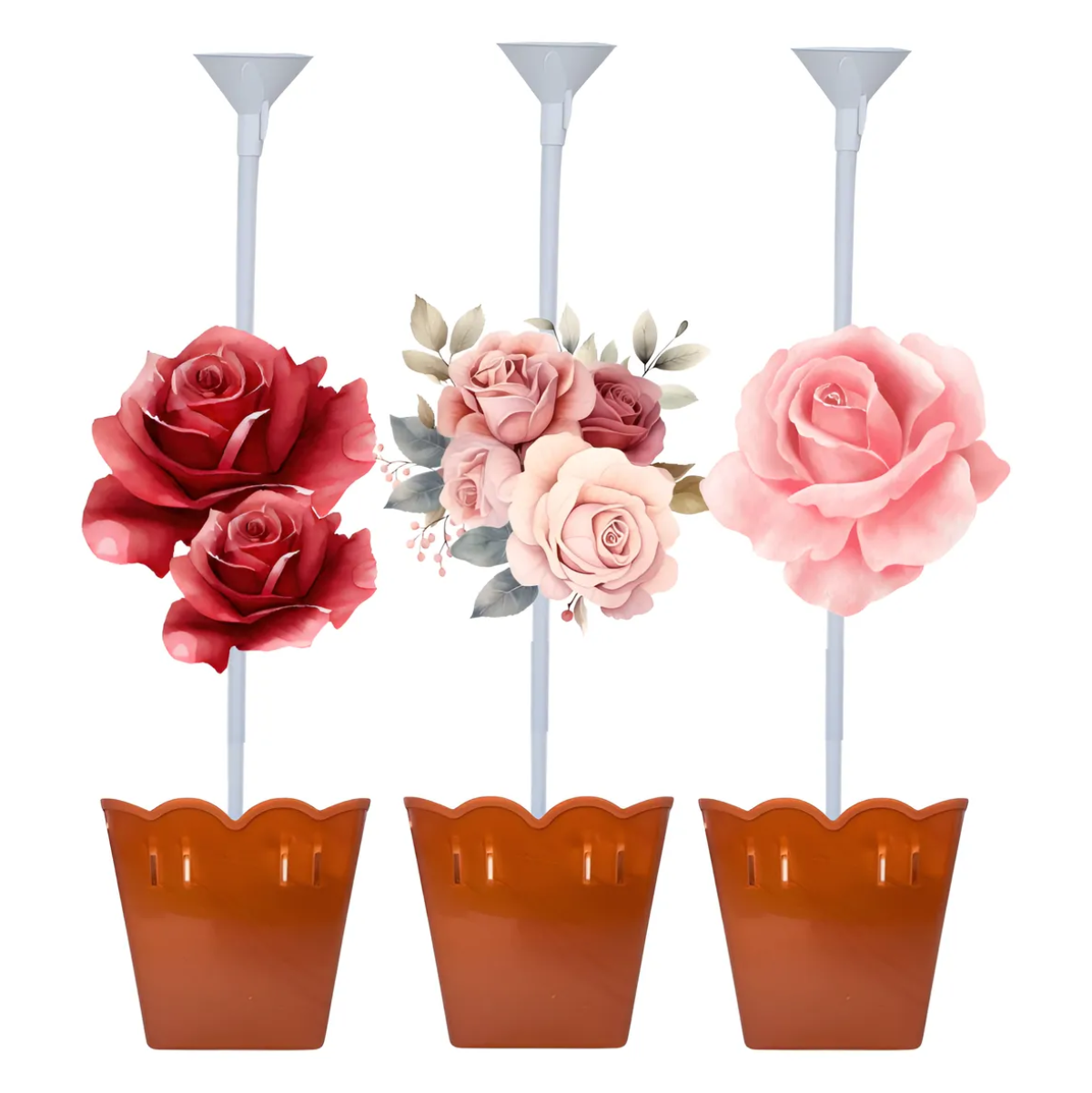 5 Centro De Mesa Decoração Flores Rosas